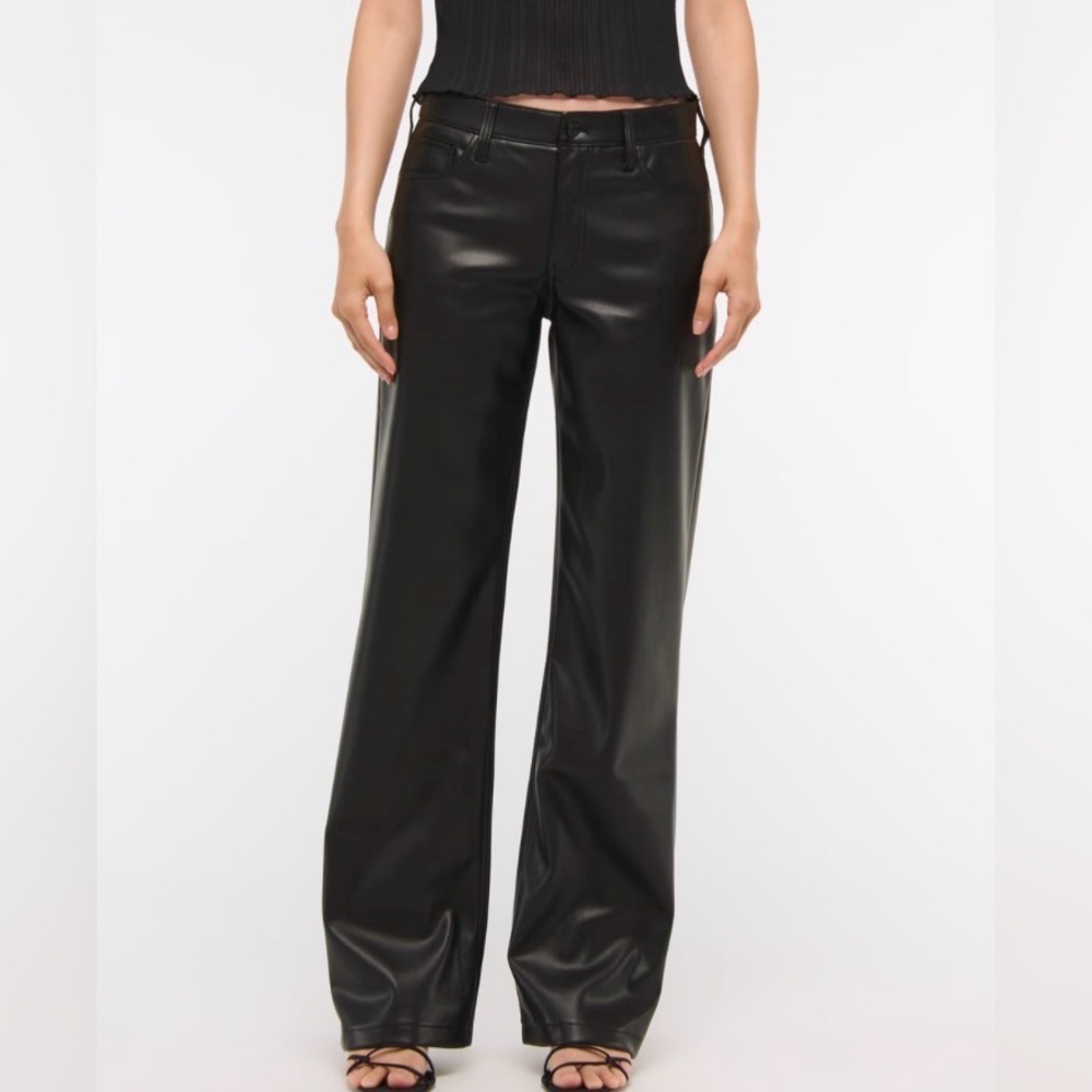 Abercrombie and Fitch Faux Leather Pants size 26 s